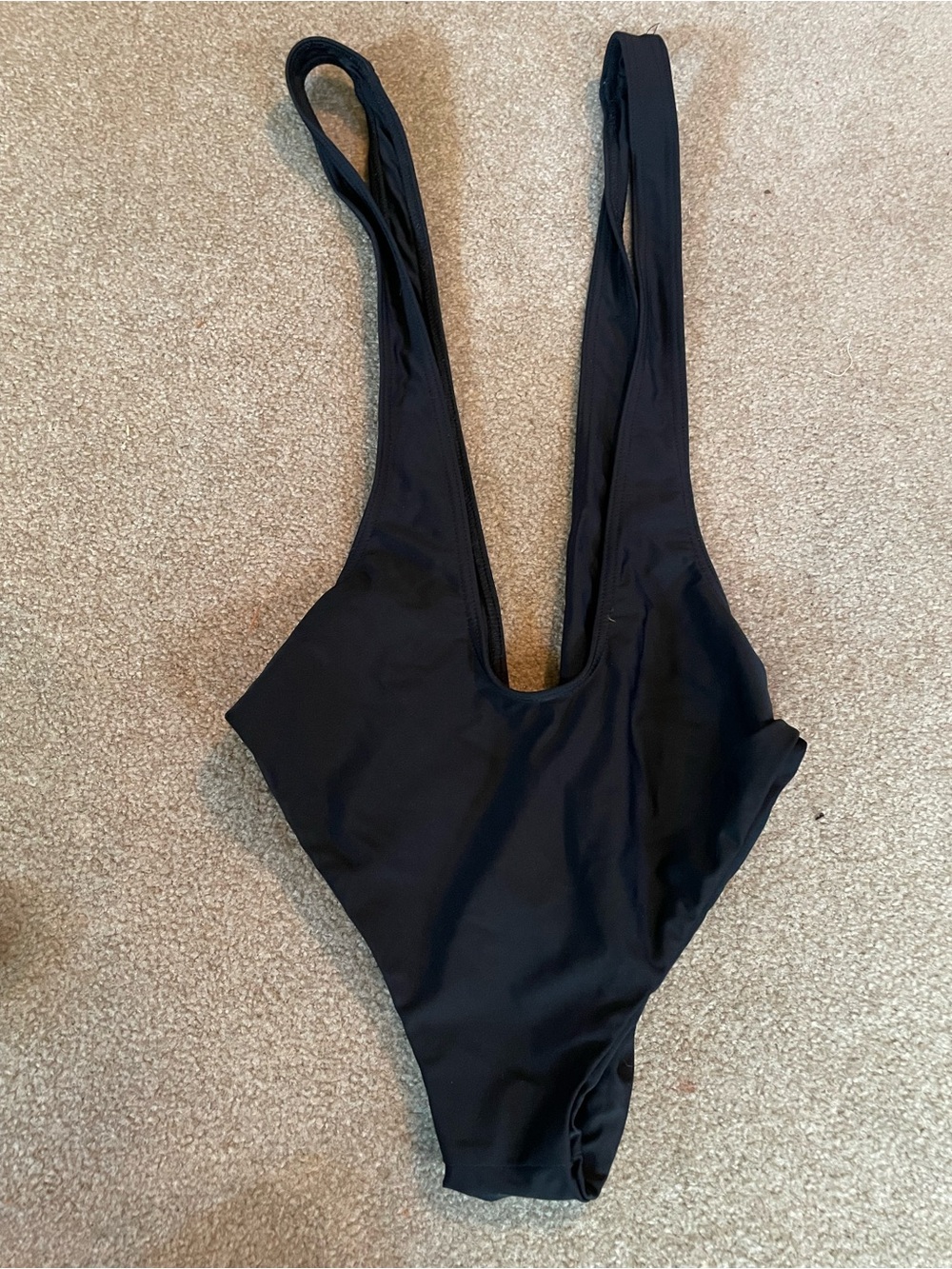 Black suspender pole bottoms (or deep plunge pole unitard)